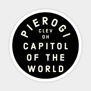 Pierogi Capitol of the World Cleveland OH Vintage Magnet